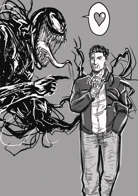 ヴェノムには人間と人外のほのぼの展開を期待してしまう。
#Venom 