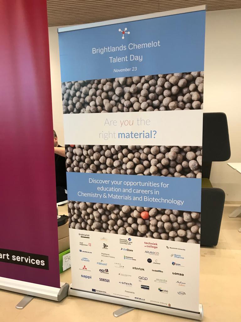 BCTD2018's tweet image. De promotie is gestart! Tijdens de #DagvandeChemie was de Brightlands Chemelot Talent Day niet te missen. #rightmaterial