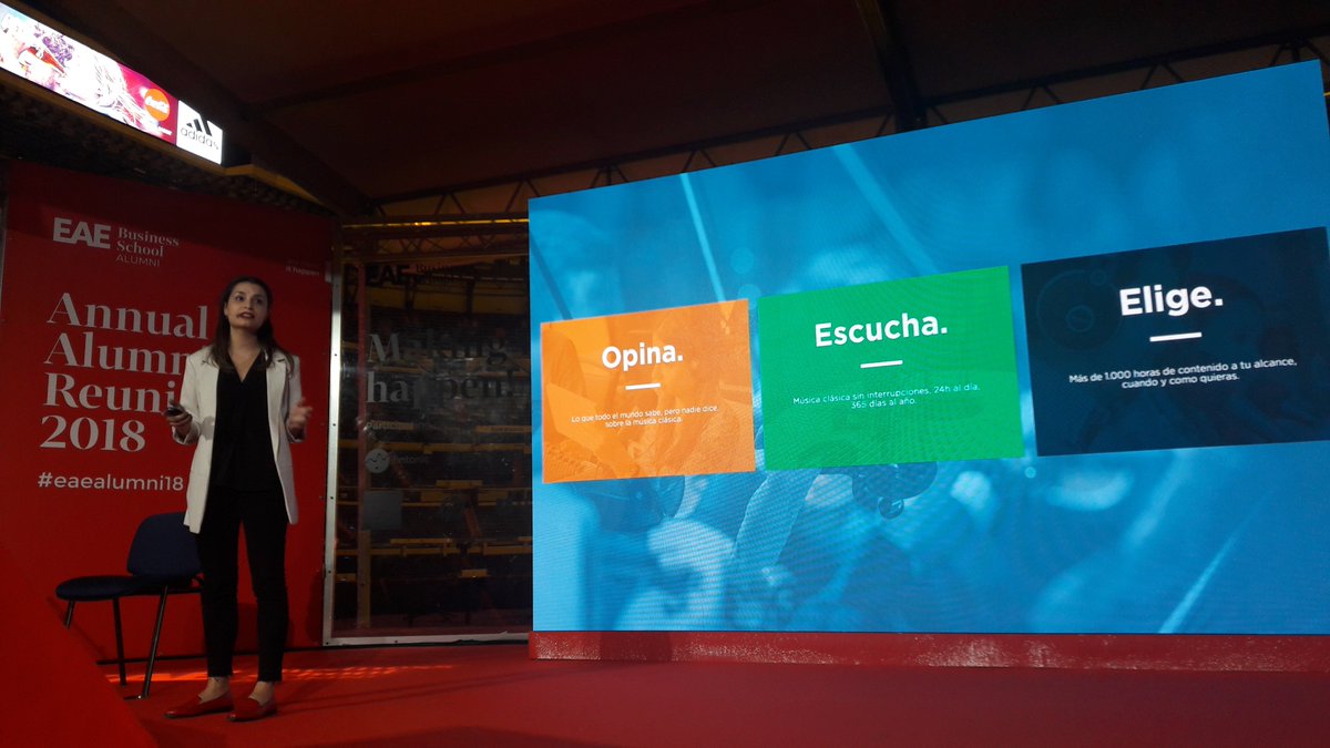 El pasado viernes nuestra docente <a href="/analauigle/">Ana Laura Iglesias</a>  realizó una brillante ponencia en <a href="/EAE_B_School/">EAE Business School</a> sobre la importancia del cambio y transformación de la comunicación en la música clásica en nuestro país. #eaealumni18 #EAETalks