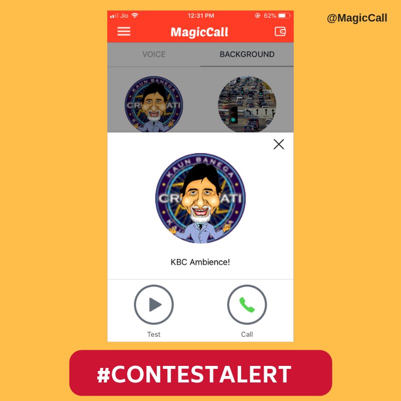 bng_global's tweet photo. #ContestAlert #Bewakoof #Postergully ๐๐
Win Goodies from @Bewakoof & @Postergully
Step 1: Download The MagicCall App https://t.co/XZJT9hc3G5
Step 2: Take a Screenshot of KBC ambiance
Step 3: Tag 5 friends and post the screenshot
#Trending #Contest #BigB #KBC2018 #KBCINDIA https://t.co/j6FdXMrdk1