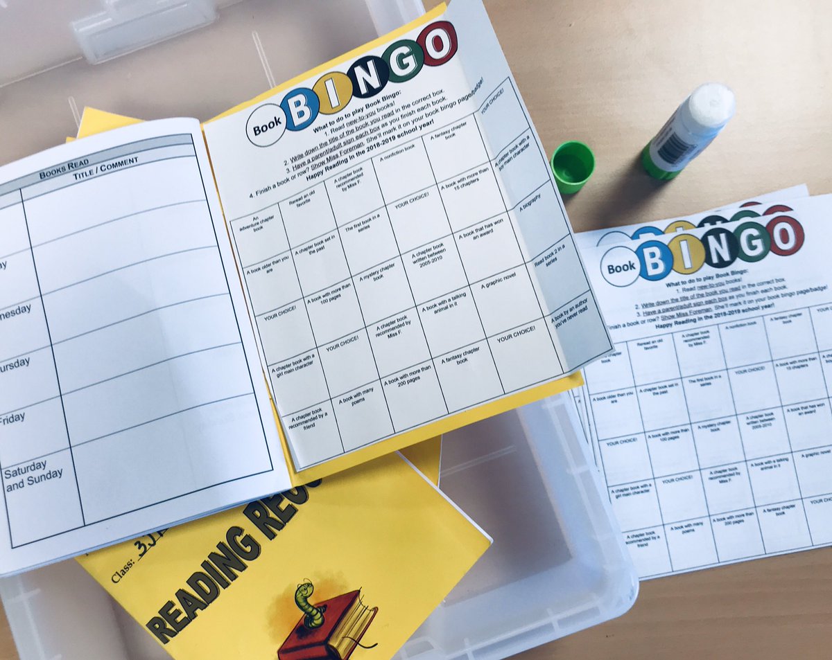 miss_f_library's tweet photo. It’s time to start again!!! G3s were so excited about Book Bingo that some were even bouncing in their seats... @LibrarianArika #bislearns https://t.co/vTkJvzm16C