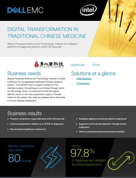#China is digitizing traditional Chinese medicine, and there's real demand for #connected medical solutions. Here's how one customer worked with <a href="/DellEMCOEM/">Computer Solution Technology</a> to built an #IoT solution to quickly deliver results to their patients: emc.com/collateral/cus…