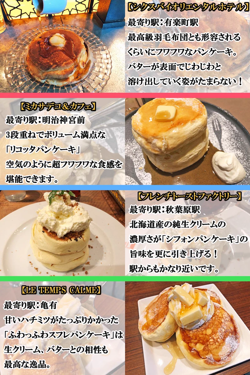 全制覇したい！！都内で食べるべきパンケーキのお店一覧！！