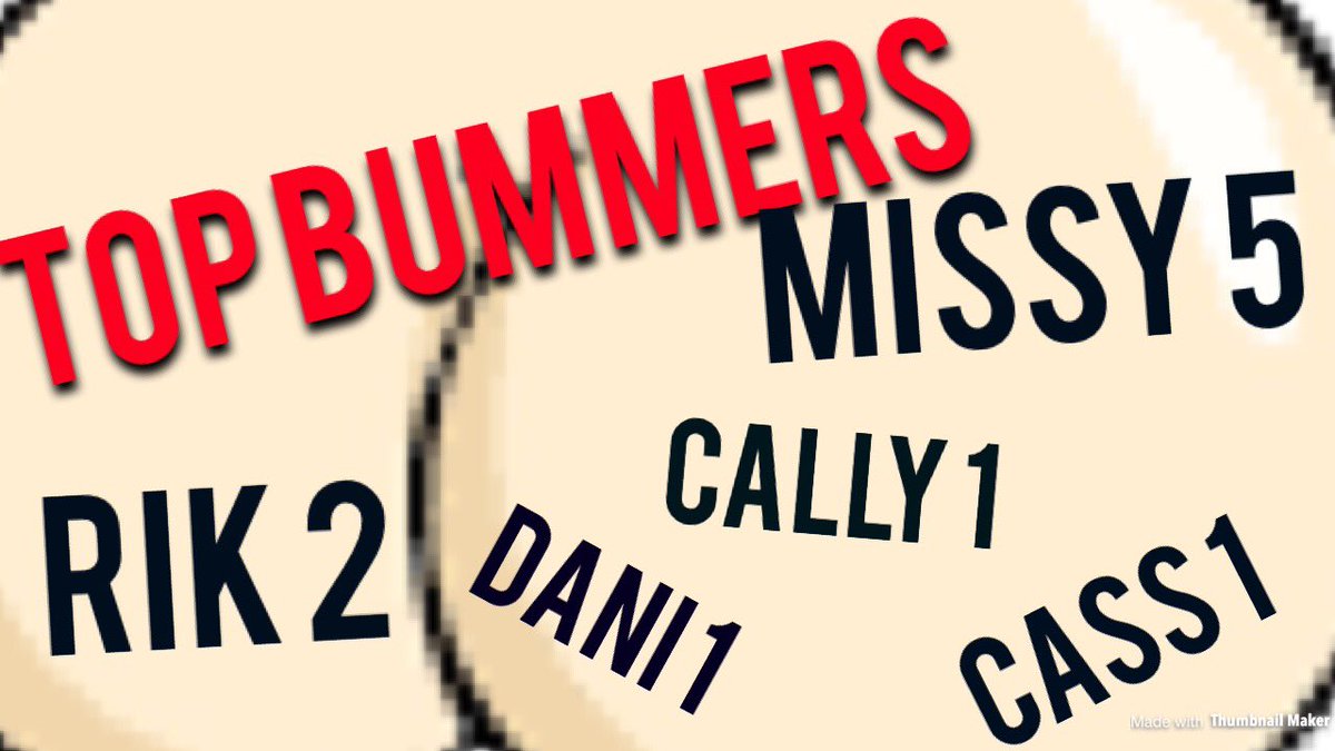 reallylyndon's tweet photo. Top bummers so far #BUM https://t.co/AFCGUtivew