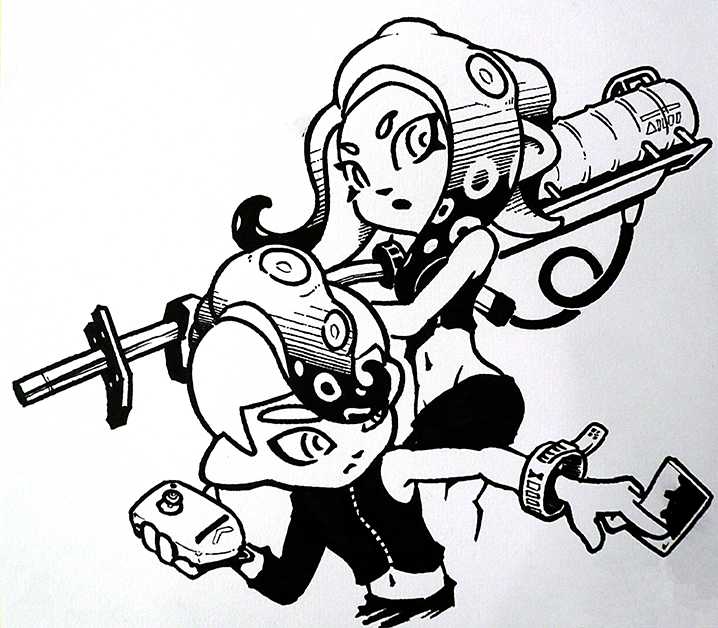 Splatoon 2 Coloring Pages - Pin On Splatoon : characters featured on ...