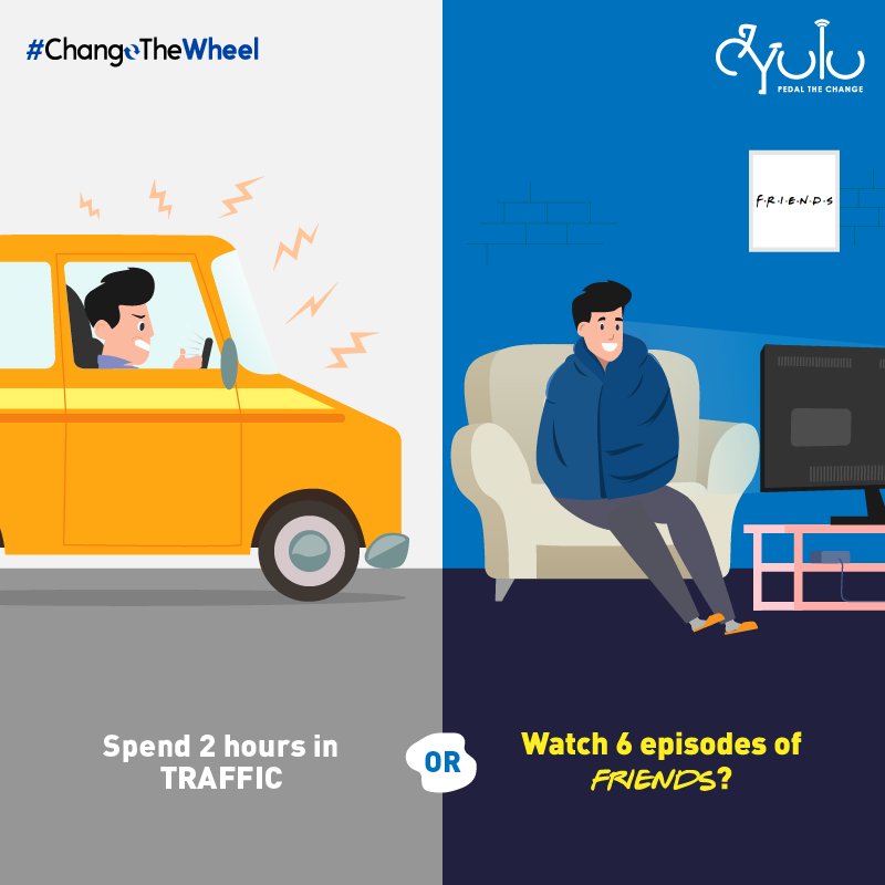 YuluBike's tweet photo. Commuters who travel by car in metro cities spend an average of 2 hours on the road daily. This saps your energy and leaves less time for more important things.
#ChangeTheWheel
@amitgupta007 @NaveenDachuri @rk_misra @hemant_hg https://t.co/cu00RPpMH2