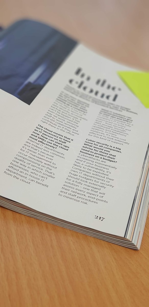 EurotechIT's tweet photo. Tim, our fantastic MD, was featured in the latest 'Your Business With James Caan' publication as part of an interesting Q&amp;A session! In it, he discusses why internal IT dept's are old hat, and how cloud technology has made outsourcing IT more effective and affordable than ever. https://t.co/dXVp6o7nny