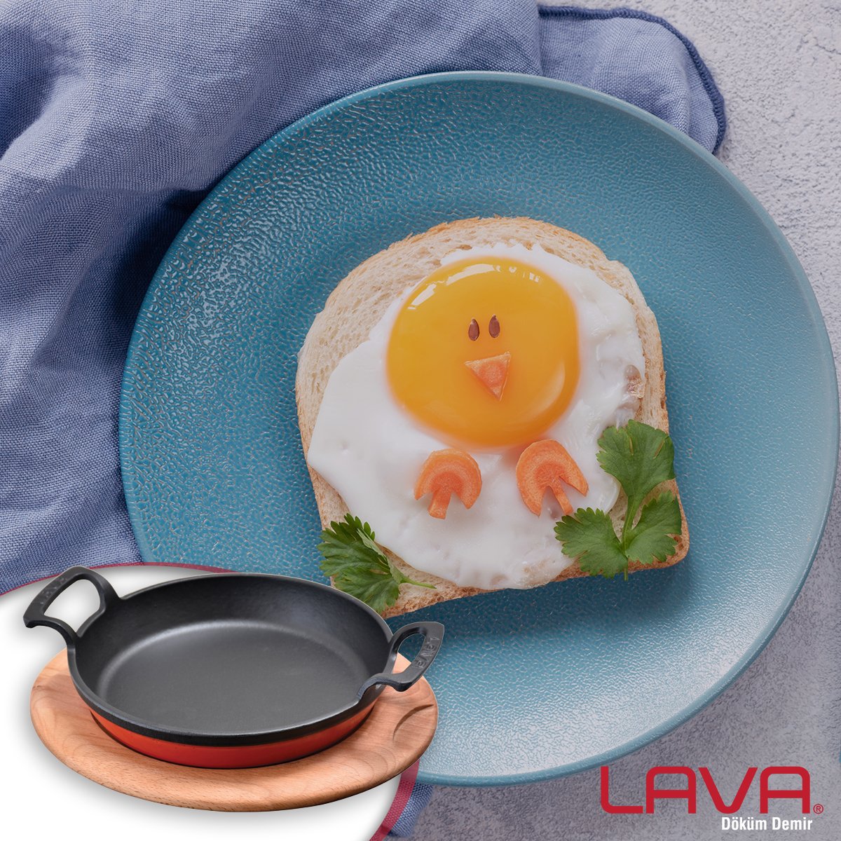 Yeni haftaya keyifle başlayın!
Sevimli yumurtalarınızın tadı Lava Döküm Demir Sahanlarla bir başka olacak.

#lava #yerliüretim #enlavalı #sunum #lavamutfak #lavamutfağı #yumurta #keyif #servis #sofra #çocuk #civci #sahan #sevimli #hafta #mutfak #kahvaltı #lezzet #sağlık #pişirme