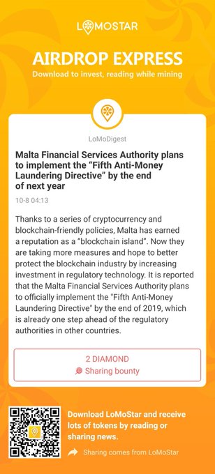 Download LoMoStar and immediately participate in reading mines click https://t.co/9GTH8QeOiu to download