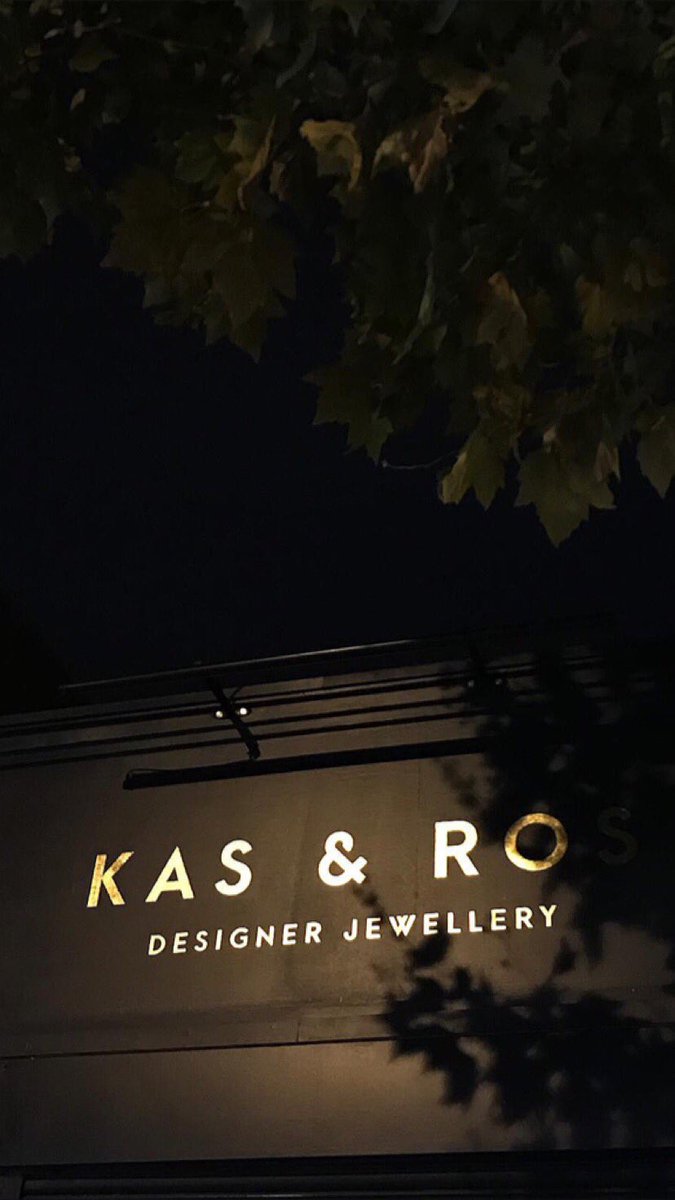 kasandroslondon's tweet image. Our sign looking moody with the ‘S’ hiding. @DannyPheloung will be back next week to finish our sign #shopbuild #goldleaf #signwriting