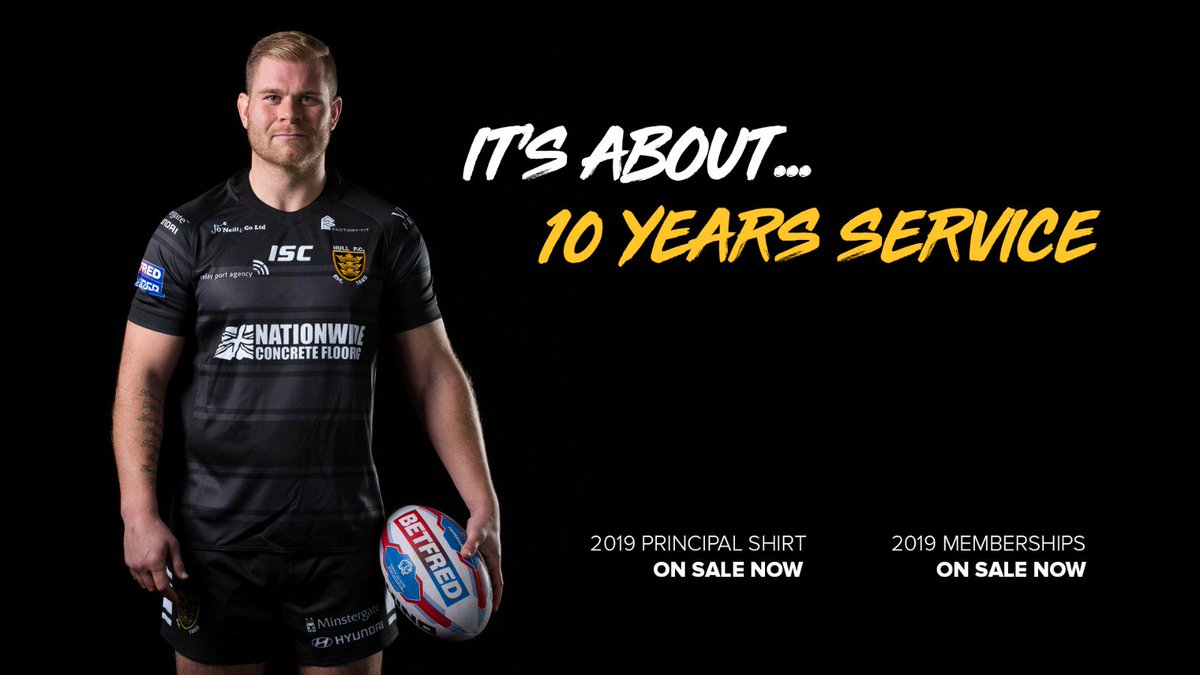 hullfcofficial's tweet photo. π It's about 10 years of service...
Danny Washbrook will celebrate his testimonial year in 2019, and he'll do so playing in our brand new all-black jersey, which is now available in store and online!
#FCAllBlacks | #FC2019
BUY SHIRT β‘οΈ https://t.co/kCipPPEFWe https://t.co/hNbwSLyVzv