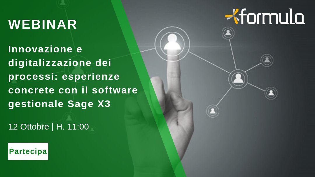 FImpresoft's tweet photo. Venerdì 12 ottobre alle ore 11:00 partecipa al nostro webinar “Innovazione e digitalizzazione dei processi: esperienze concrete con il software gestionale Sage X3”. Analizzeremo come la moderna tecnologia di Sage X3 migliori i processi aziendali. Iscriviti https://t.co/fAjFWUKcWu https://t.co/jJh2Hy3KAU