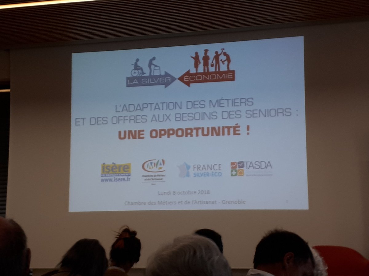 JeanLucMENDEZ's tweet photo. #AgenceSante @CE_RhoneAlpes présente à la journée dédiée à l'adaptation des métiers et des offres aux besoins des seniors #SilverEconomie Journée organisée à la #cmagrenoble par le #cd38 #francesilvereconomie #tasda #iseradom https://t.co/CNsLeE3RpC