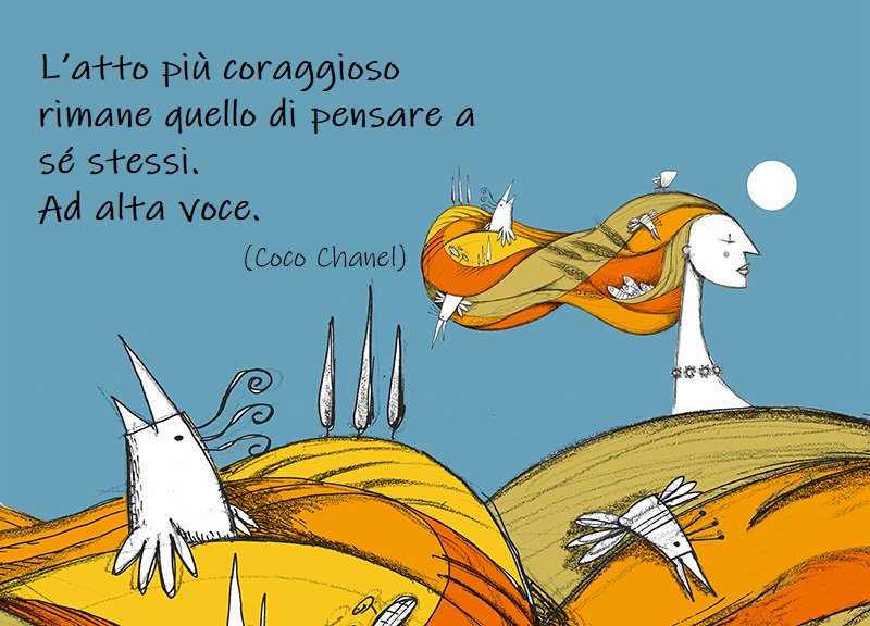 alepi84's tweet photo. un primo passo verso l'indipendenza, che ha profumo di libertà. Volersi bene è una cosa seria!
 illustrazione di Sergio Olivotti
 #cocochanel #sergioolivotti #benessere #tifastarebene https://t.co/ws4rLcnalv