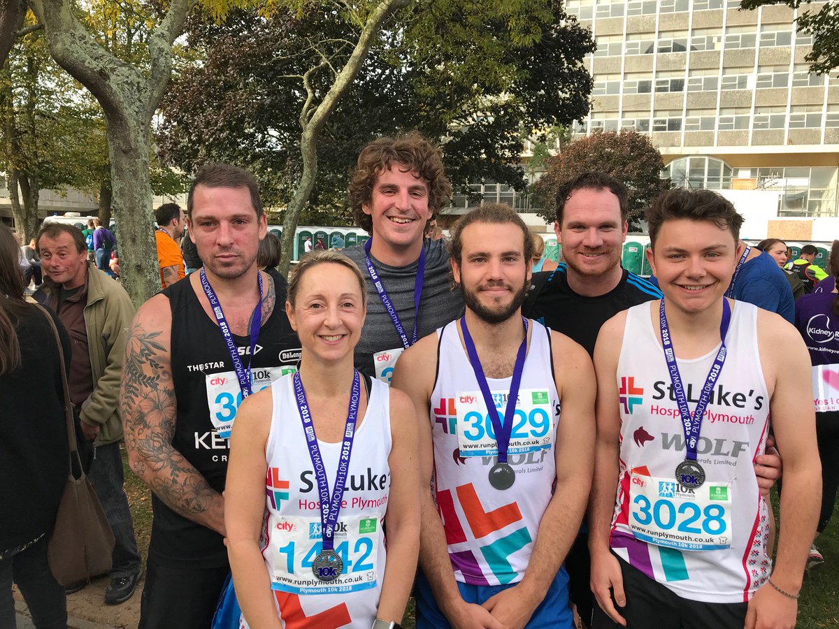 Well done to 'Team Wolf' for completing the <a href="/Plymouth10k/">Plymouth 10k</a> yesterday and raising more funds for <a href="/StLukesPlymouth/">St Luke's Hospice Plymouth</a> #fundraising #charity #britainsoceancity #run #Devon #Plymouth #teamwork #mining #Dartmoor #exercise