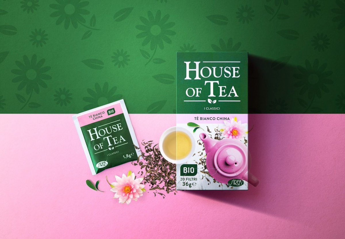 qreactive's tweet image. #CaseHistory | #HouseofTea è la linea #Sirea di tè e tisane per bar e hotel. Per questa gamma abbiamo progettato un #pack vivace e accattivante, ideale per arricchire il banco delle colazioni e dare colore allo scaffale del bar. 
buff.ly/2KoDmAO