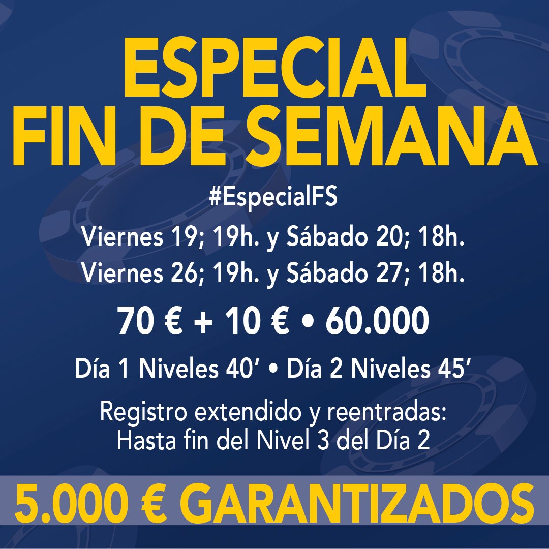 CasinoLaMancha's tweet photo. Octubre ha llegado cargado de torneos a @CasinoLaMancha
Buscando ofrecer grandes estructuras y con garantizado en todos los torneos.
#MacroViernes 12 de Octubre. 2k GTD
#SuperSábado 13 de Octubre. 2k GTD
#EspecialFS Viernes 19 y Sábado 20
5k GTD Viernes 26 y Sábado 27 https://t.co/QCaZejOmAY