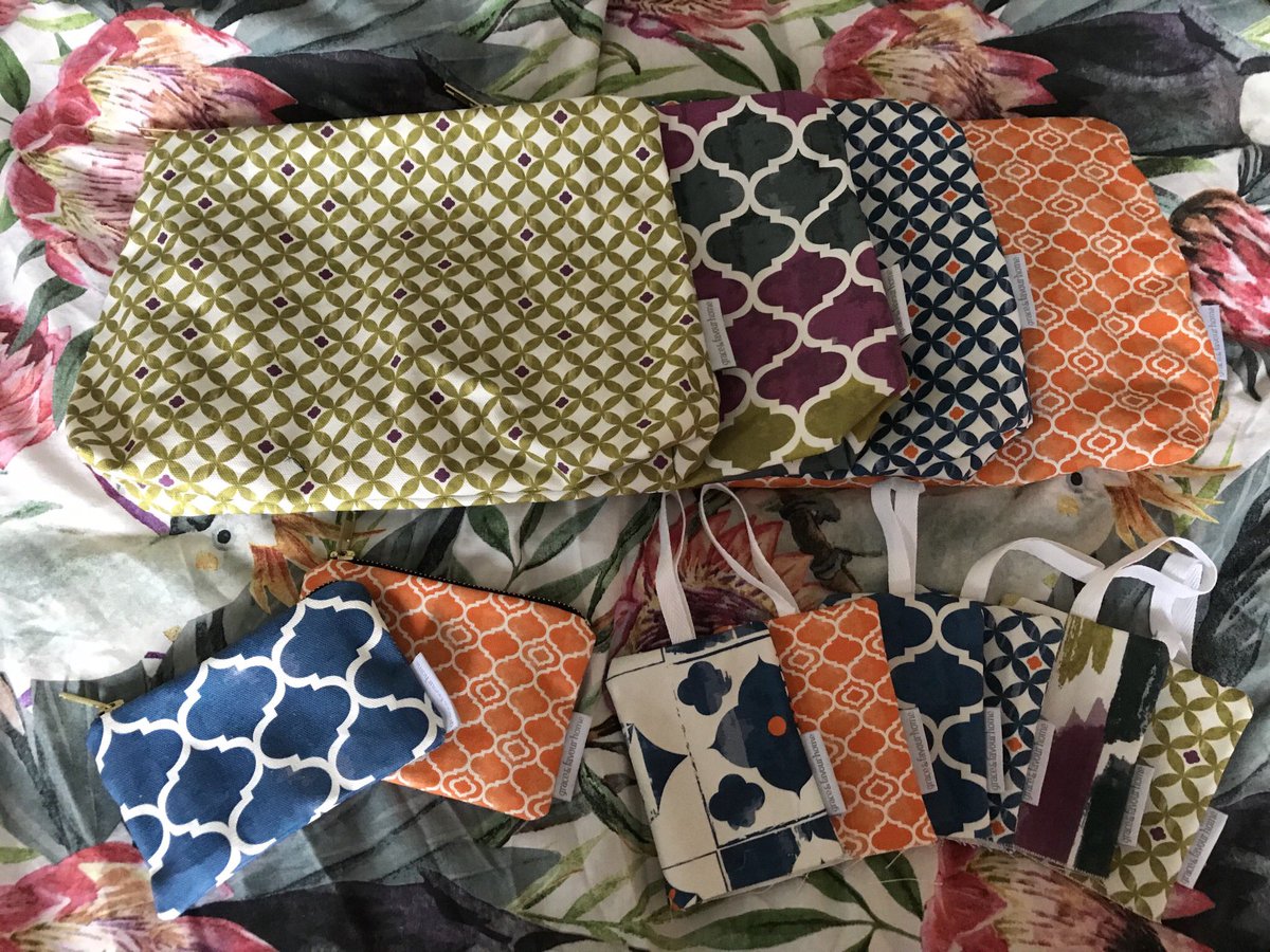 FarrahTextile's tweet photo. Loving these colourful patterns on lavender bags, purses and toiletry bags, right now I am very happy to send them back to work. I’m excited to see them in good shape #textilestudent #graceandfavourhome #colour #patterns #purses #toiletrybags #lavendar bags #sewingmachinist https://t.co/nUUkkyKmZK