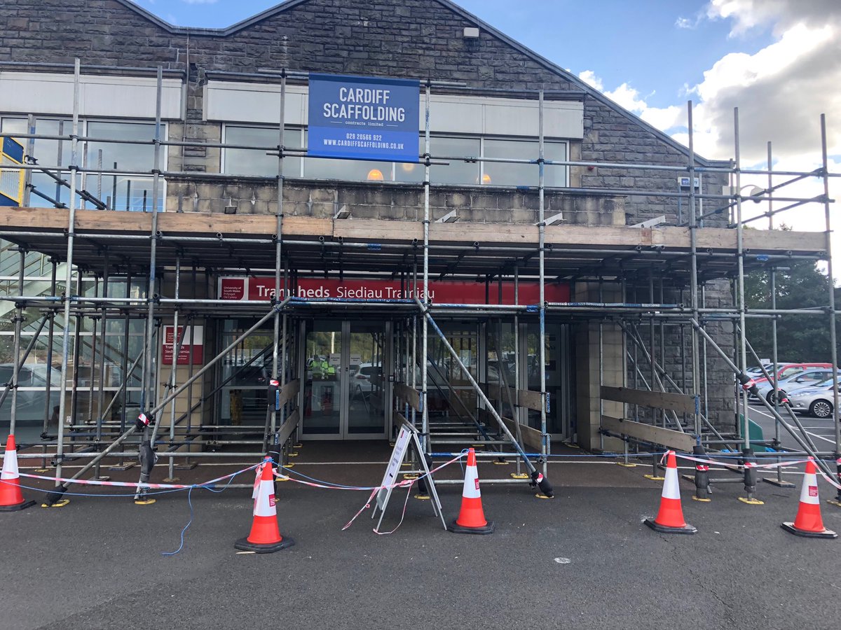 Recent protective canopy support crash deck recently install at ⁦<a href="/UniSouthWales/">University of South Wales</a>⁩ Upper Glyntaff campus.
#Cardiff #Scaffolding #Wales