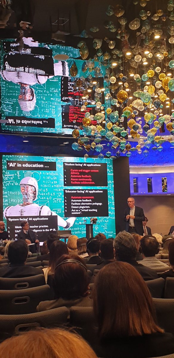 metinfer's tweet photo. Çok değerli hocalarımızdan “Yapay zeka dönemi için eğitim sistemlerinin hazırlanması” konferansında #yapayzeka #AI #eğitim konuşuyoruz. Bugün son dersimde konu yapay zeka ve keşke tüm konuşmacıları sınıfıma götürebilsem.. #swisslearning #ITGS @EnkaOkullari @ChateauRosey https://t.co/O80NwJdBNh
