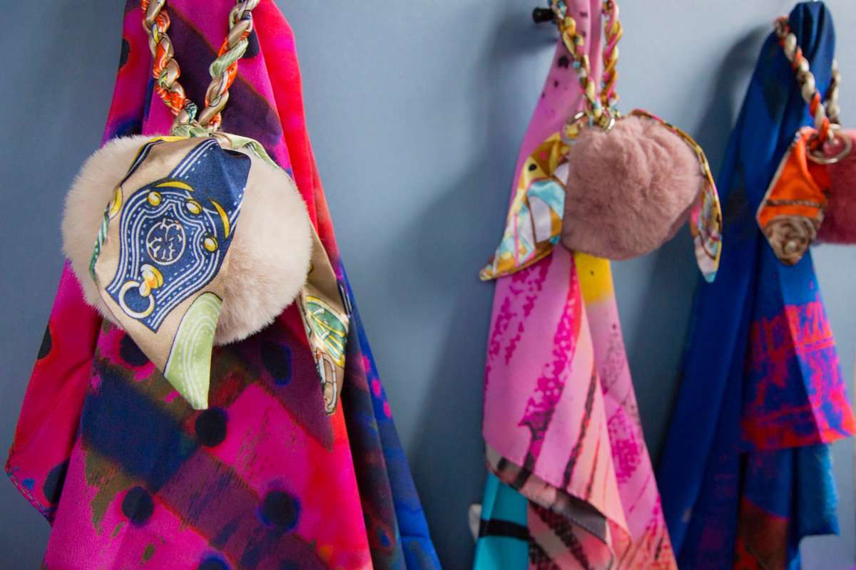 funky hats and scarves