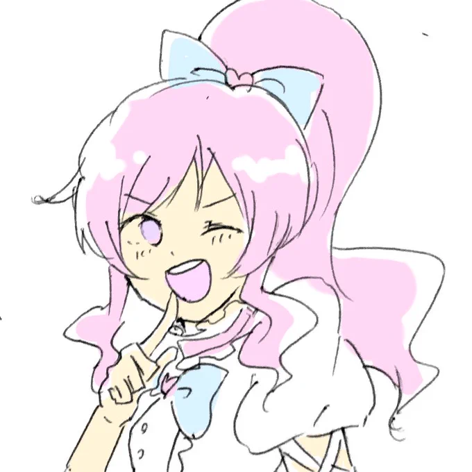  プリチャン好きさんとのことでみらいちゃん描かせて貰いました〜恥ずかしいほどのにわかなんですけどプリチャン可愛いですよね…!ふぁぼありがとうございました 