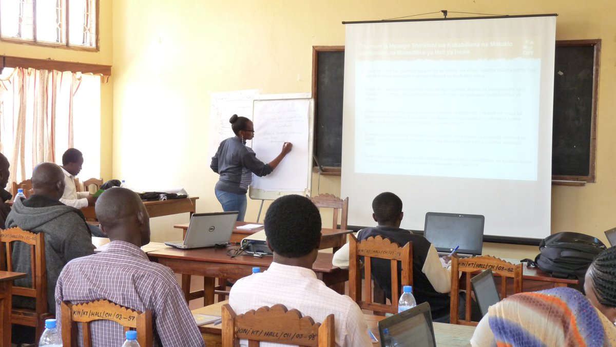 tnrforum's tweet photo. In the PSP meeting today, Euphrasia Shayo from @forumcctz initiated the discussion with a definition to #ClimateChange, then Bibie S. Abdullah from @tma_services explained the 5Ws and Hows of Weather Predictions from Tanzania Meteorological Agency #AYP_II_Project https://t.co/89WYKl9cbu