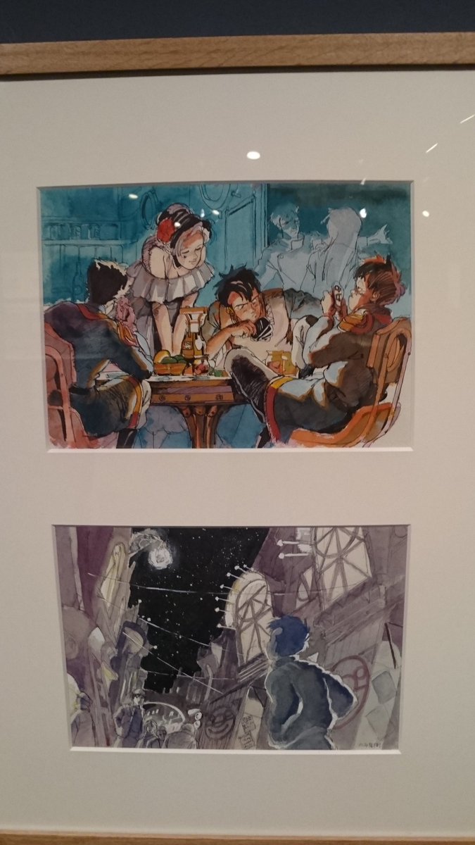 オネアミスの翼展行ってきた。
何度も見たオネアミスだけど今回初めて知った事実は、シロツグがリイクニを犯そうと襲って燭台で殴られるシーンで何かが散らばるの、てっきり燭台が壊れた破片でそれだけ強く殴ったということかと思ってたんだけど、あれはマッチだったということ