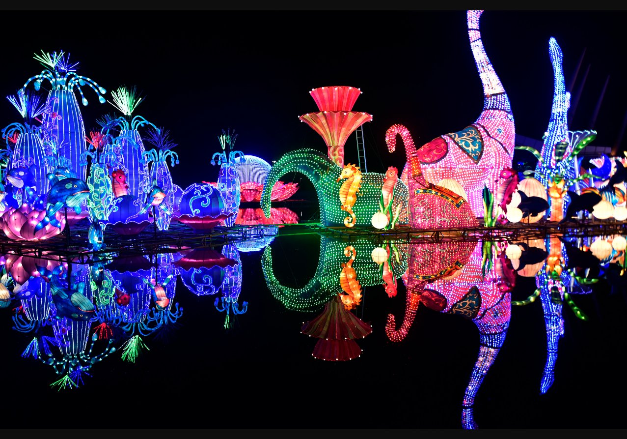 Светящийся сад Dubai Garden Glow