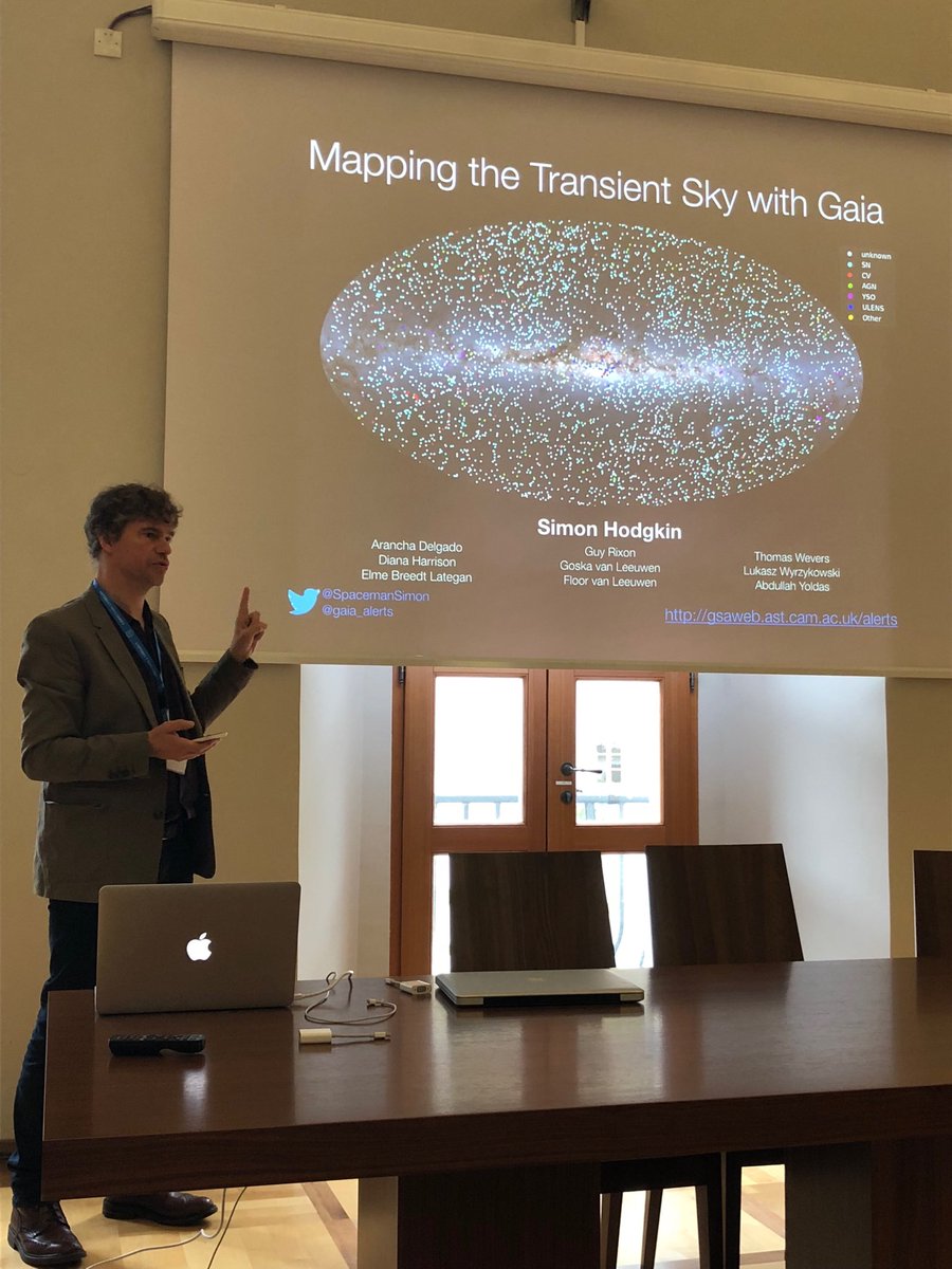 #gaiaalerts2018 Simon Hodgkin ⁦<a href="/SpacemanSimon/">Simon Hodgkin</a>⁩ points that we do not know what most of the things discovered by Gaia Alerts are!