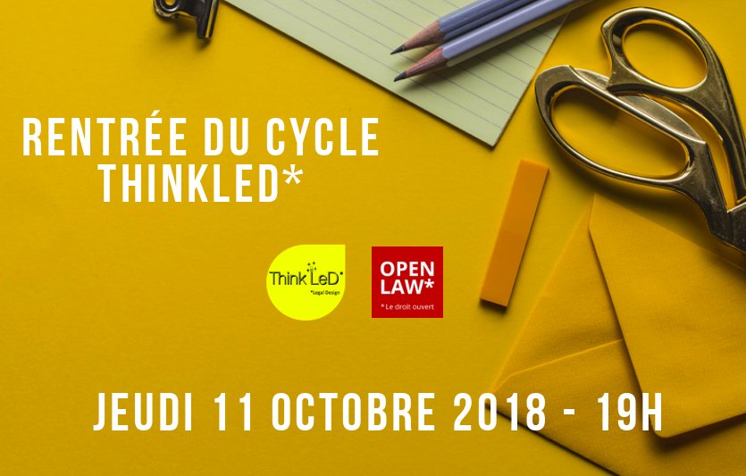 OpenLaw_fr's tweet image. [Evénement] 💡📆c'est la rentrée de #ThinkLeD  chez #OpenLaw ! retrouvez -nous jeudi soir prochain dans nos locaux à partir de 19h : le sujet
Non disclosure agreement : passons de la défiance au contrat de confiance &amp;amp; Conférence Ethics by Design bit.ly/2QyKwSc