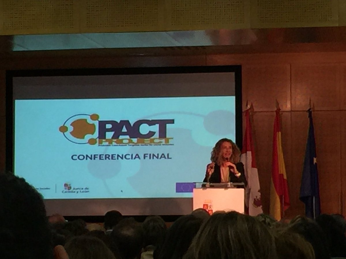 cermi_cyl's tweet photo. .@AliciaGarcia_Av y @crdepablos intervienen en la jornada sobre protección social e inclusión activa innovadora en #ServiciosSociales de #CyL del proyecto europeo #PactProject https://t.co/7TlWUgEZJd