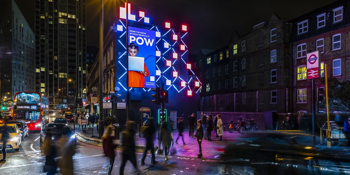 First use of large format roadside digital for <a href="/Powwownow/">jayszuk@yahoo.com</a> after their new #rebrand - looks great! #DOOH