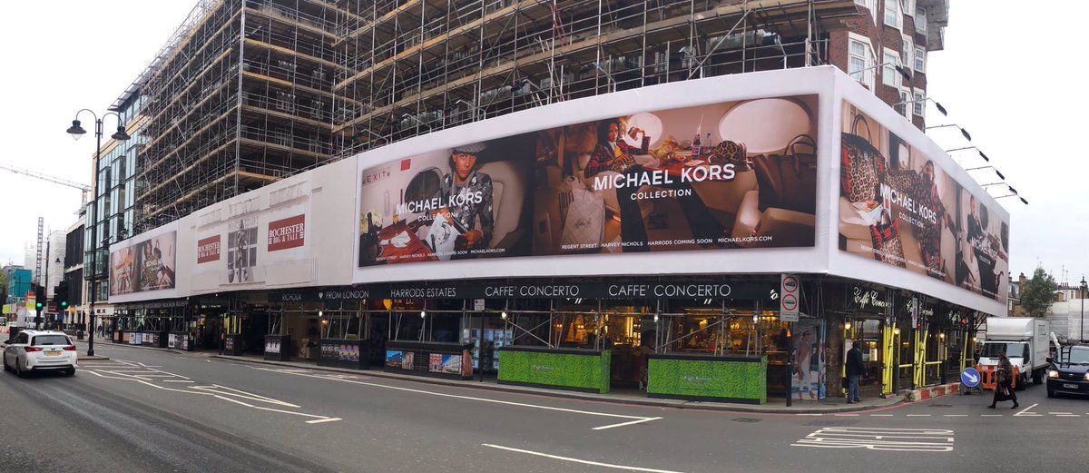 FrielEnterprise's tweet photo. Michael Kors banner currently on Brompton Road, London https://t.co/stHCHfotbA