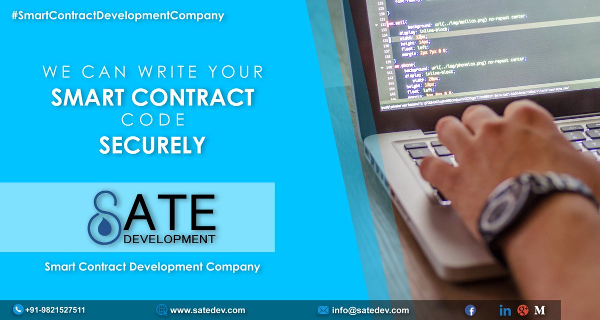 satedevelopment's tweet photo. Streamline Your Business with Smart Contracts. Sate Development provides market-tested smart contracts and technology to securely run your blockchain business.For further information please visit us @ https://t.co/8jFkHfd1ee
#SmartContractDevelopmentCompany #BlockChainNews https://t.co/3zHdub3ZBs