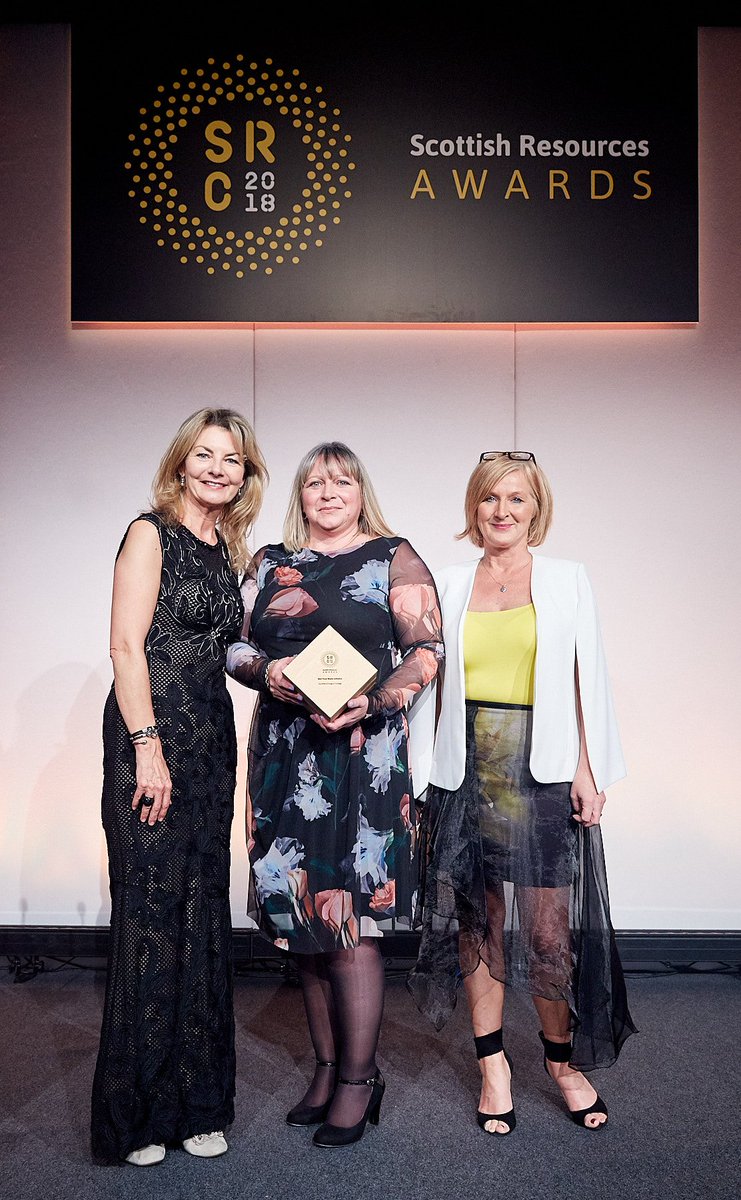 SRCconf's tweet photo. And here are our 2018 Scottish Resources Award winners - we're loving reading your feedback about the conference and awards ceremony and so proud of this year's winners and the inspiring work they've been doing (Part 1) @SRCconf #circulareconomy #foodwaste #partnerships #awards https://t.co/x18kqa9a2s