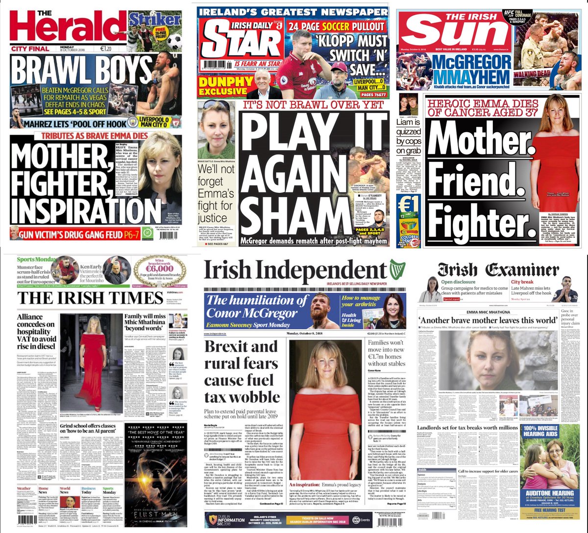 conor_mcnally's tweet photo. No mention on Ireland’s front pages today of the #IPCC’s landmark report on the #climatechange crisis and the devastating cost of inaction. Two papers feature stories about political squabbling over the price of diesel. https://t.co/xZDSBJMCfs