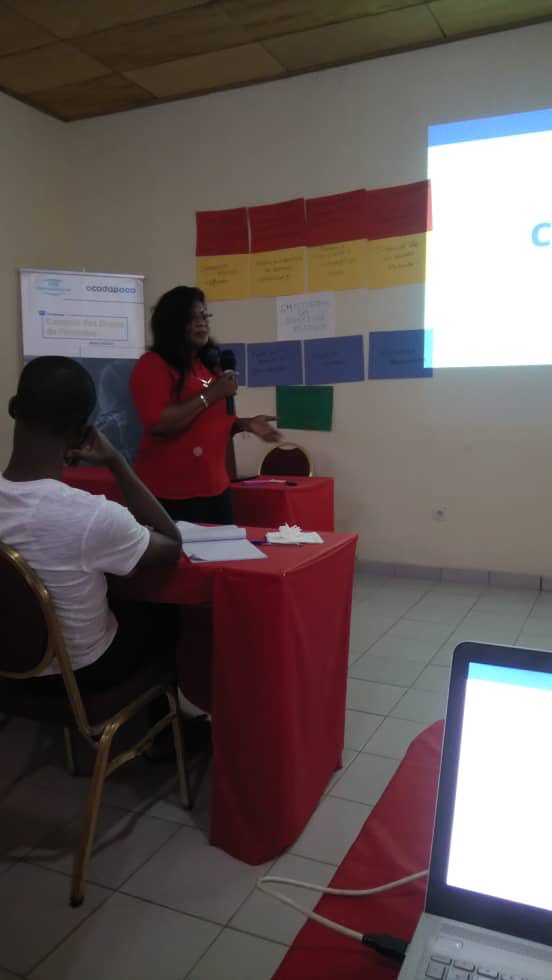 oidh_ong's tweet photo. 4e édition du Cod’action Campus des Droits de l’Homme

Jour 5

Premier atelier de la journée présenté par Madame AThena Yapi, responsable des enquêtes et observations à l' OIDH, sur le thème : Savoir pitcher son projet

#formation #codaction  #abidjan #OIDH #CODAP #civ225 https://t.co/5U3cy33ZsV