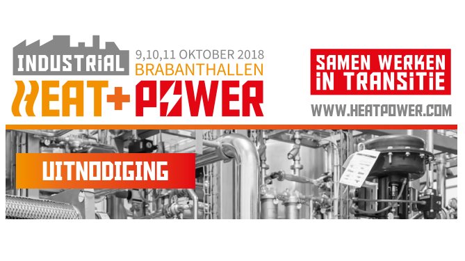 Tomorrow the Industrial Heat &amp; Power trade fair in Brabanthallen 's-Hertogenbosch (the Netherlands) will start! Visit our stand from 9 - 11 October: B051 in hall 2. Today is your last chance to subscribe for free via the following link: bit.ly/2PjJhGh