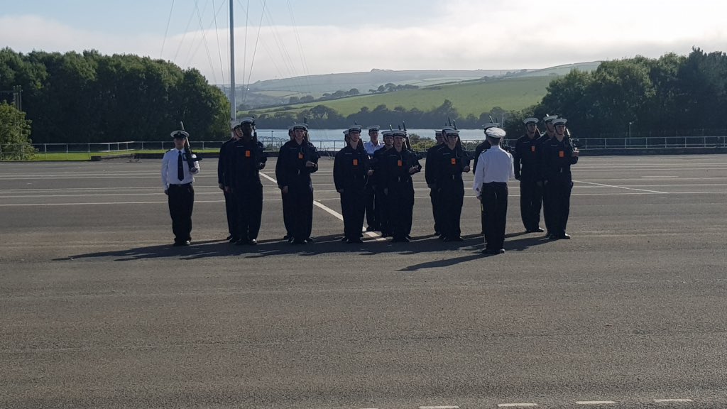 HMS_Raleigh's tweet photo. Next up the #Hanson18 Port Class take their turn for Guard selection.  It's a tense competition. https://t.co/5mj2I1C6nj