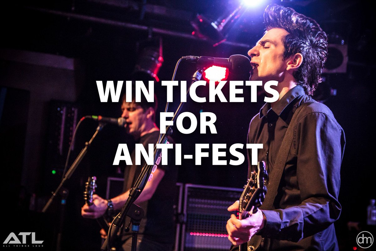 *WIN*

We're giving away 1x2 tickets for ANTI FEST in Haarlem, featuring Anti Flag (<a href="/anti_flag/">VES</a>), Silverstein (<a href="/silverstein/">Silverstein</a>), Less Than Jake (<a href="/LessThanJake/">Less Than Jake</a>) and many more special guests.

Take part now: allthingsloud.com/win-tickets-an…