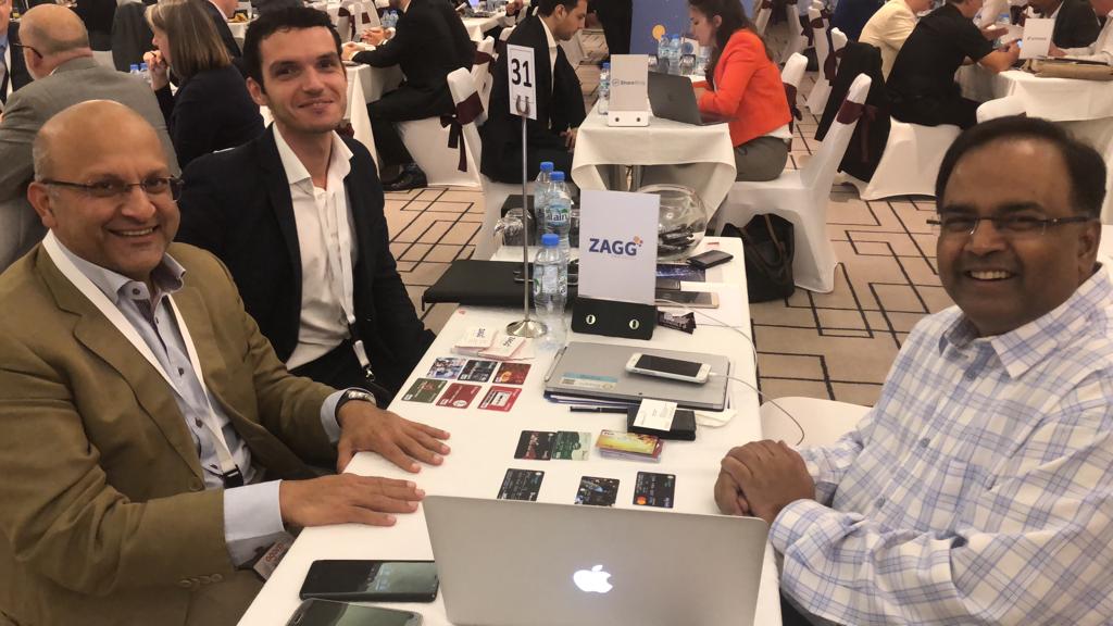 ZAGGProtocol's tweet image. Our founder, @rajnphani &amp;amp; Product Manager, Rohan were at the International Crypto Currencies Investment Congress talking about our unique #protocol with fellow #blockchain enthusiasts and potential #investors. 
Here a sneak at the interactions that happened!
#ZAGGProtocol #ICCIC