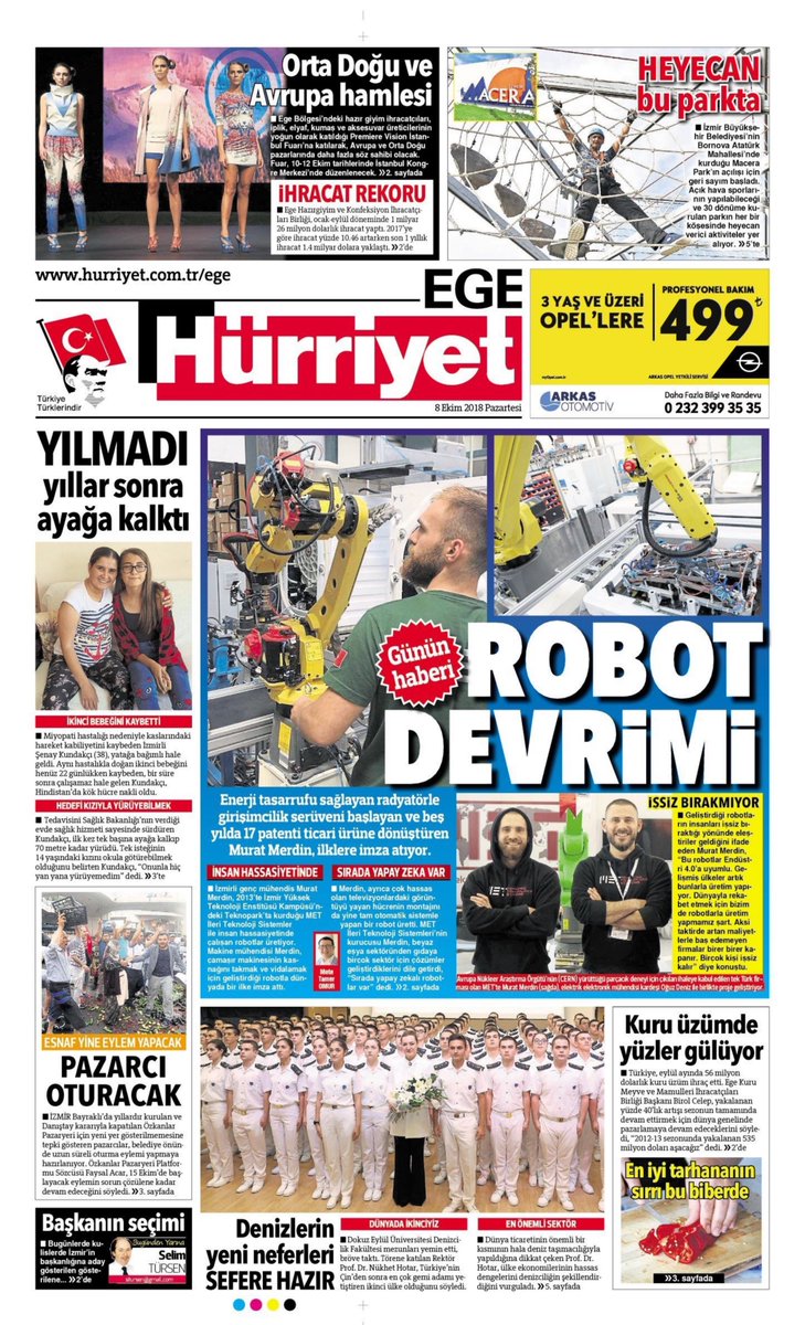 met_automation's tweet image. MET ailesi geliştirdiği ürünlerle bir kez daha ulusal basında. Endüstri 4.0’ı konuşmak yerine gerçekleştiren, patentli çözümleri ile yerli üreticinin teknoloji ihtiyaçlarını karşılayan MET haber detayında geleceğe dair gerçekçi planlarını paylaştı #met_automation #teknoparkizmir