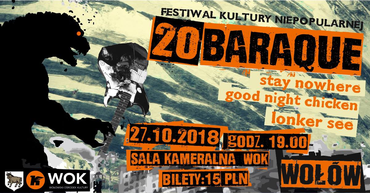 dziendobrywolow's tweet image. Po raz2⃣0⃣ #BARAQUE - Festiwal Kultury Niepopularnej 🎤🎸🎼
#kultura #alternatywna #dolnyslask #wołów
