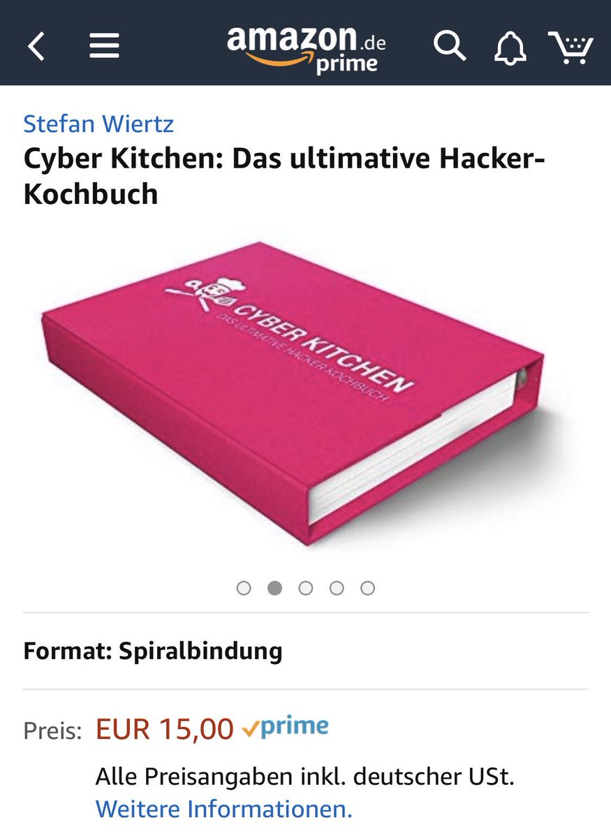 FrankSandgathe's tweet photo. #magenta Kochbuch mit Sicherheit - Bestellung ist gerade raus. #CyberKitchen #lovemagenta #telekomwall #TelekomSecurity https://t.co/w6B59ISnGi