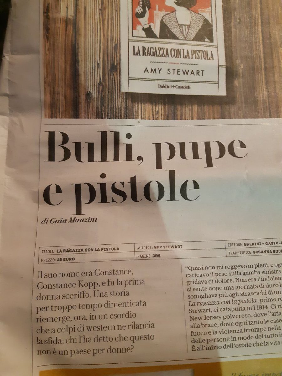 zeropregi's tweet photo. In uscita un romanzo sulla prima sceriffa del west.
L'autrice è una donna e dalla recensione di ieri sembra interessante.
#ASAB #ASDAB https://t.co/sZduQOorZa