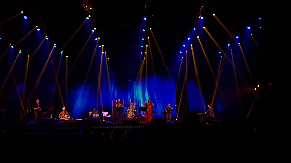 AAgharkar's tweet photo. Visual treat. Great work by lighting technician @PaddyFieldsFest #Paddyfields2018 https://t.co/tLvGvkiwrD
