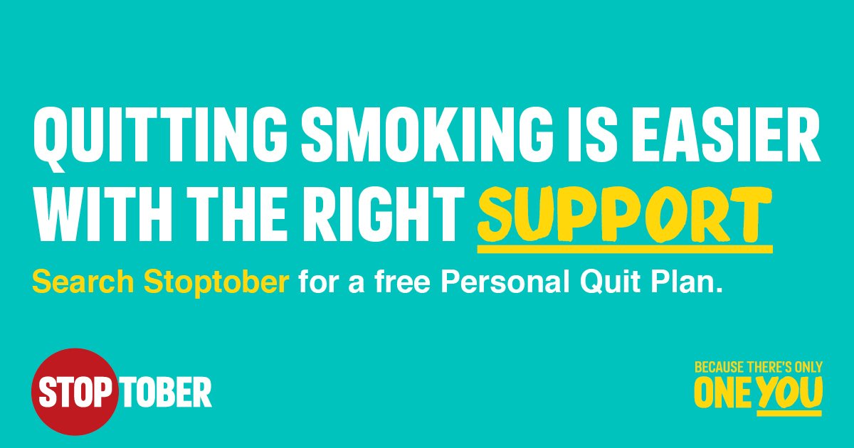 BarnsleyHF's tweet photo. October is the perfect month to to stop smoking and with all the resources and support available, it's never been easier to kick the habit. For tips, personal plans and success stories from former smokers, visit the NHS #Stoptober website here: https://t.co/t9juX3DBqW #Smokefree https://t.co/3KSLq7OUIy