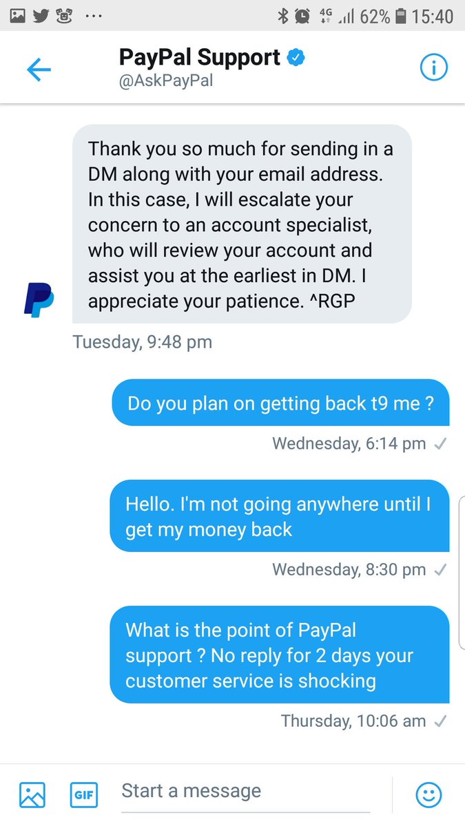dvsrick's tweet photo. @AskPayPal @PayPal still I have not had a reply from the DM last week. Why don't you answer my questions. You have stolen my money and will not give me any explanation as to why. #avoidPayPal https://t.co/EQe6SskWI2