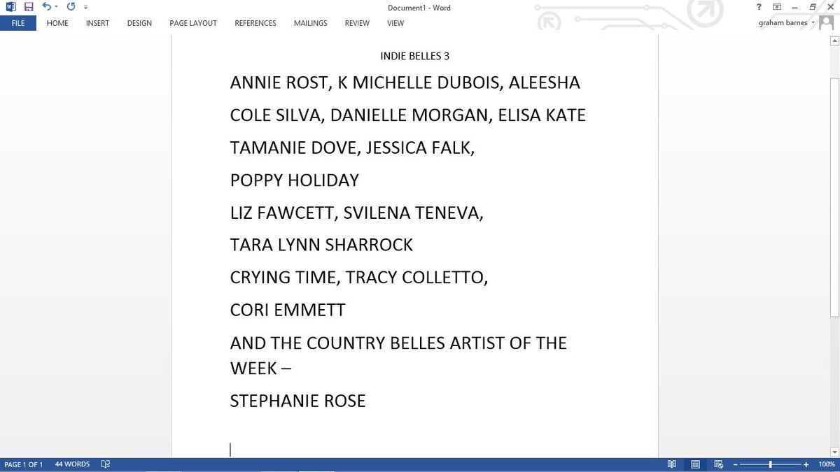 Indie Belles 9pm UK belter-radio.webeden.co.uk on the show tonight music from <a href="/coriemmett/">Cori Emmett Music</a> <a href="/TamanieDove/">Tamanie</a> <a href="/poppyholiday1/">poppy holiday</a> <a href="/AnnieRost/">Annie Rost</a> <a href="/TracyColletto/">Tracy Colletto</a> @kmichelledubois <a href="/TaraLSOfficial/">Tara-Lynn Sharrock</a> <a href="/SvilenaTeneva/">Svilena Teneva</a> <a href="/FalkJessica/">Jessica Falk</a> <a href="/elisakatemusic/">Elisa Kate</a> and the country belles artist of the week 
<a href="/StepRoseMusic/">Stephanie Rose Music</a>